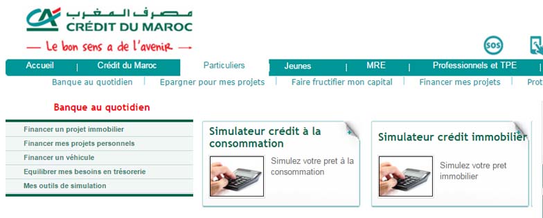 crédit du maroc simulateur crédit