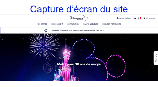 Disneyland paris site officiel réservation