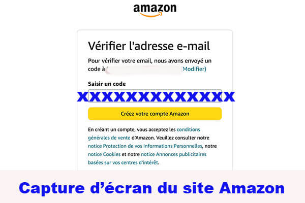 Créer un compte Amazon sans numéro de téléphone