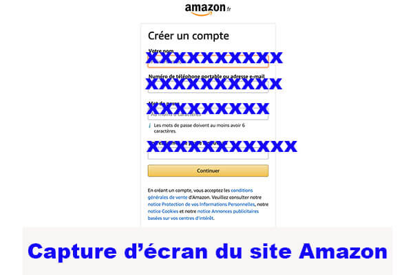 Ouvrir un compte Amazon sans numéro de téléphone